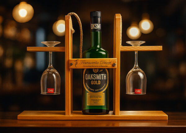 Pallet Wood Mini Bar Set Portable - Image 2