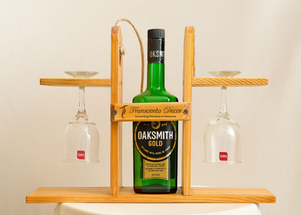 Pallet Wood Mini Bar Set Portable - Image 4