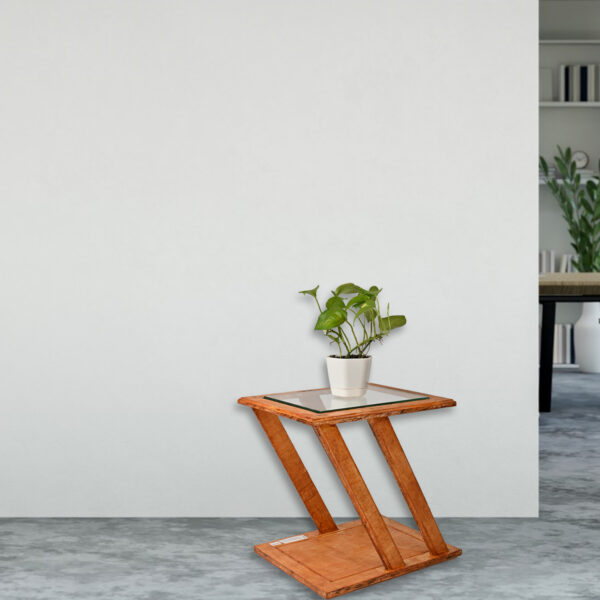 Pallet wood Z Shape Teepoy - Image 2