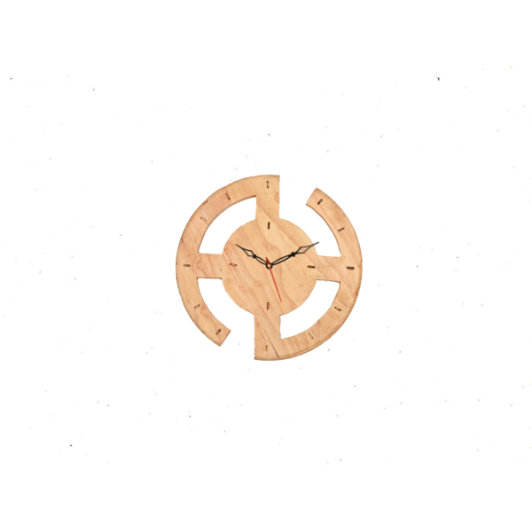 Pallet Wood Double Circle Wall Clock