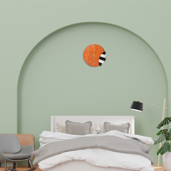 Pallet Wood Angled Wall Clock - Image 3