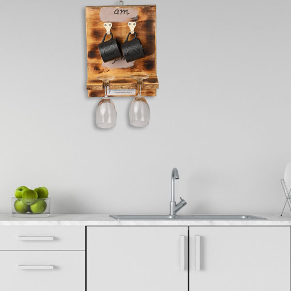 Pallet wood AM PM Wall hanging - Image 3