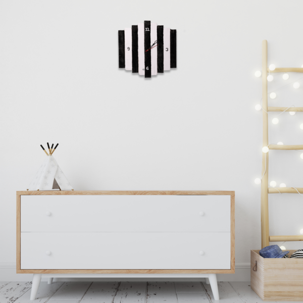 Pallet Wood Zebra Wall Clock - Image 6
