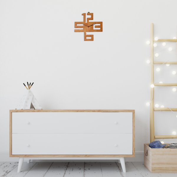Pallet Wood Analog Wall Clock - Image 4