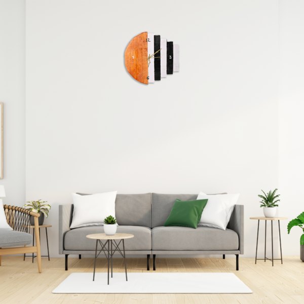 Pallet Wood Extra Edge Wall Clock - Image 7