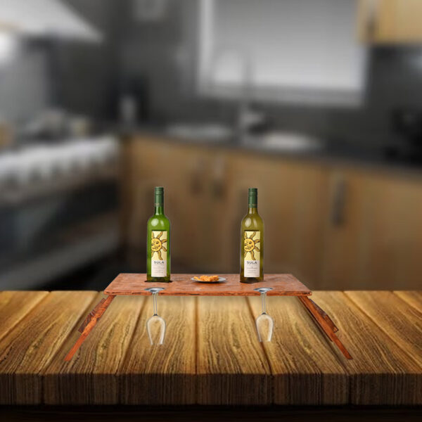 Pallet wood snacks side table - Image 4