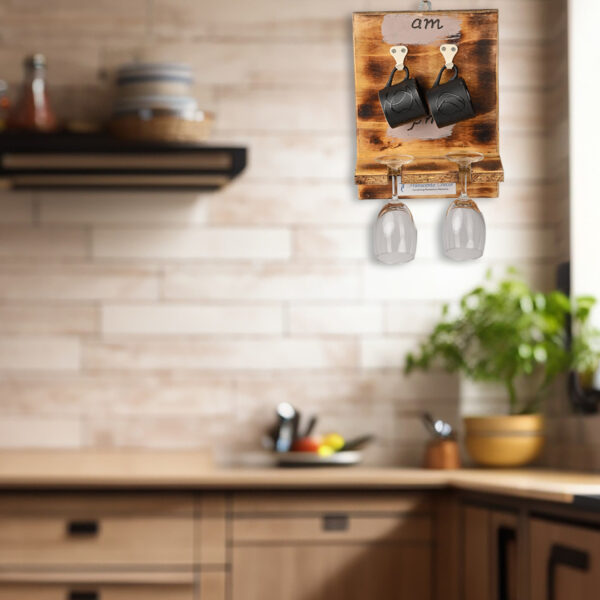 Pallet wood AM PM Wall hanging - Image 4