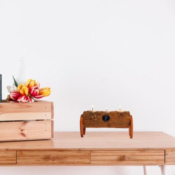 Woodenlog 3 in 1 candle stand - Image 4