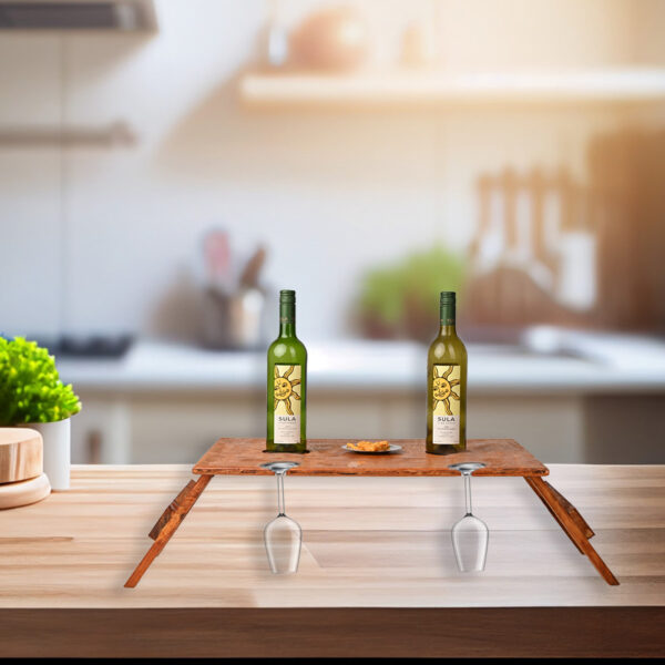 Pallet wood snacks side table - Image 5