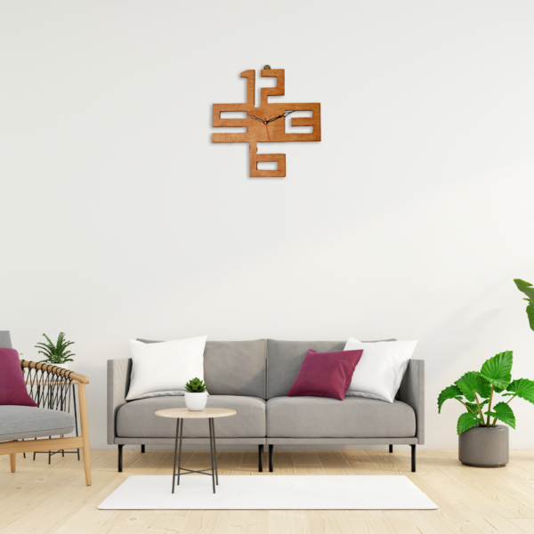 Pallet Wood Analog Wall Clock - Image 6