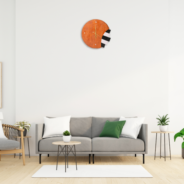 Pallet Wood Angled Wall Clock - Image 2