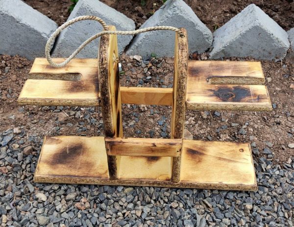 Pallet Wood Mini Bar Set Portable - Image 3