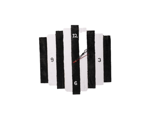 Pallet Wood Zebra Wall Clock