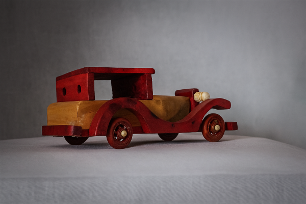 Wooden Showpiece Vintage Car - Image 3