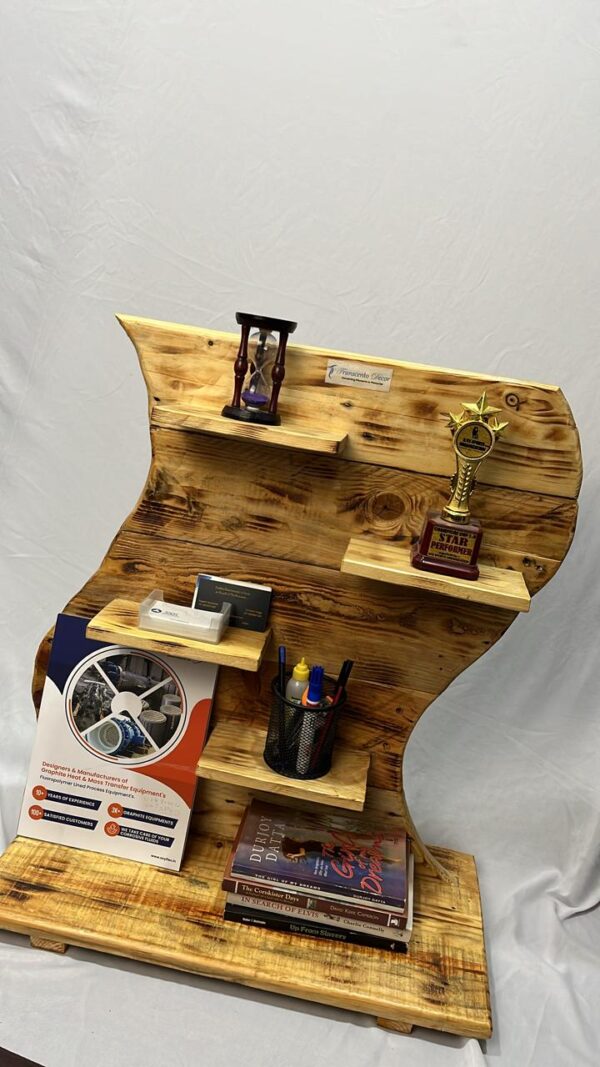 Transcento Décor Pallet Wood Curved Display Table - Image 2