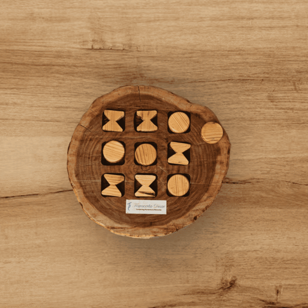 Wooden log Tik Tak Toe Game Set