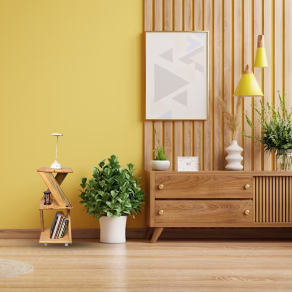 Transcento Décor Pallet Wood Angular 3 tier side table - Image 4