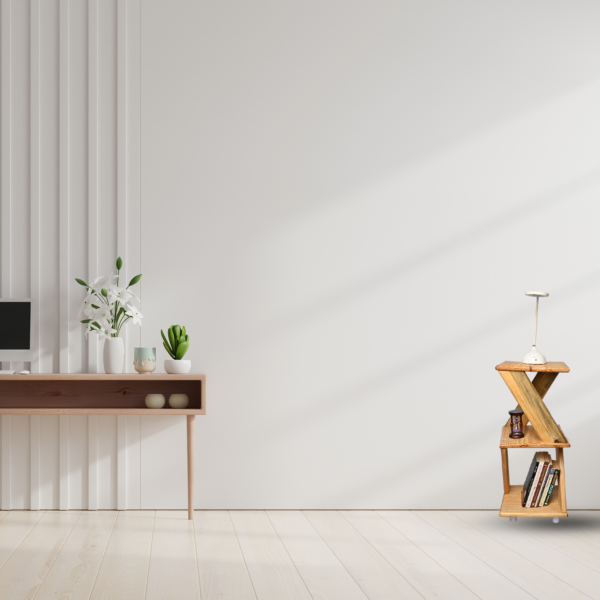 Transcento Décor Pallet Wood Angular 3 tier side table - Image 5
