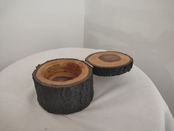 Buy Wooden Log Ring Box - Image 2