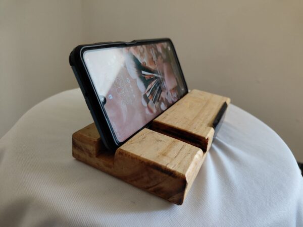 Wood Mobile Stand Vertical And Horizontal - Image 2
