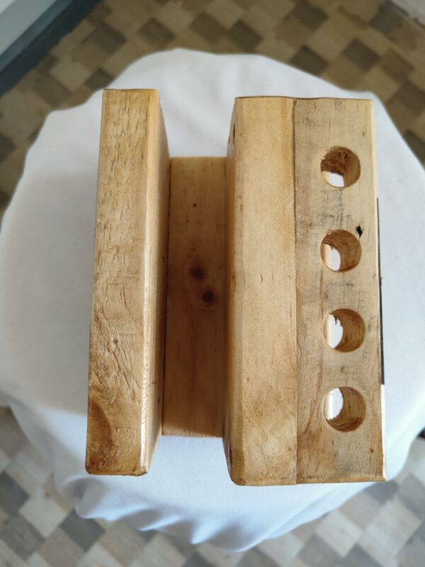 Pallet Wood Table Top Pen and Cards Organiser - Image 2