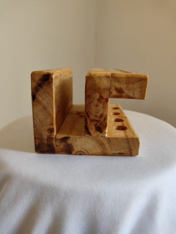 Pallet Wood Table Top Pen and Cards Organiser - Image 3
