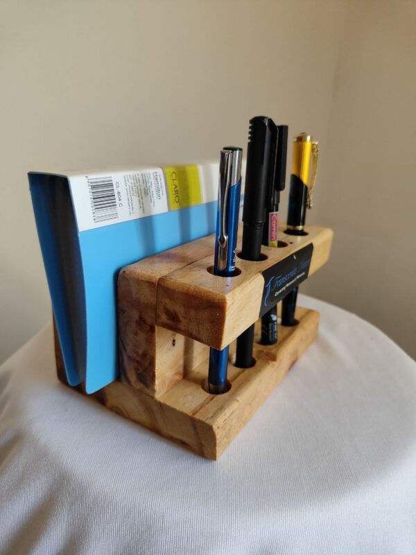 Pallet Wood Table Top Pen and Cards Organiser