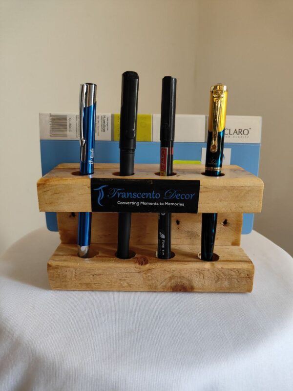 Pallet Wood Table Top Pen and Cards Organiser - Image 8