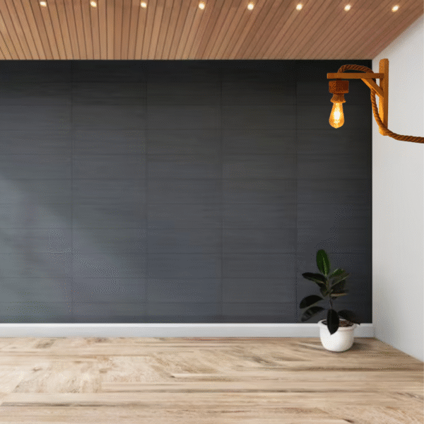 Pallet wood wall hanging lamp - Image 2