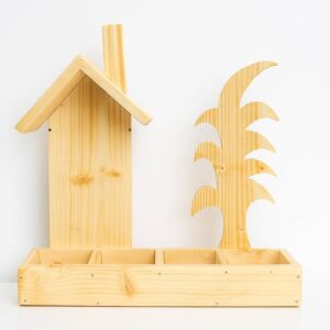 Pine Wood Planter Stand for offices