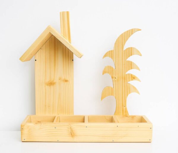 Pine Wood Planter Stand for offices