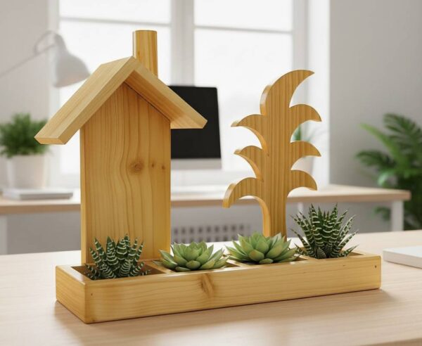 Pine Wood Planter Stand for offices - Image 3