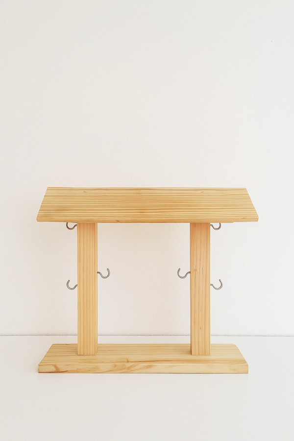 Pine Wood Coffee Mug Holder - Image 4