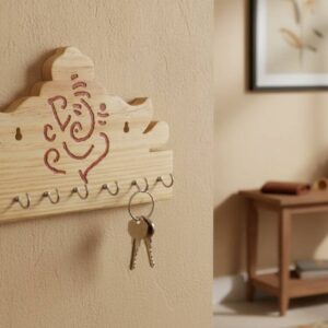 Wooden Ganesha Key Holder